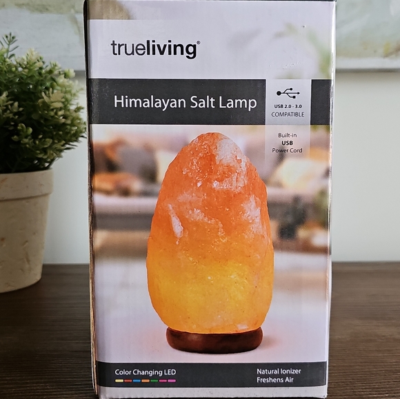 Color Changing LED, Himalayan Natural Salt Lamp, Natural Ionizer Freshen… - Picture 2 of 11